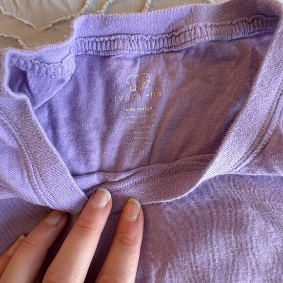 NWOT Ivory Ella Purple Floral Tank Top - Picture 4 of 4